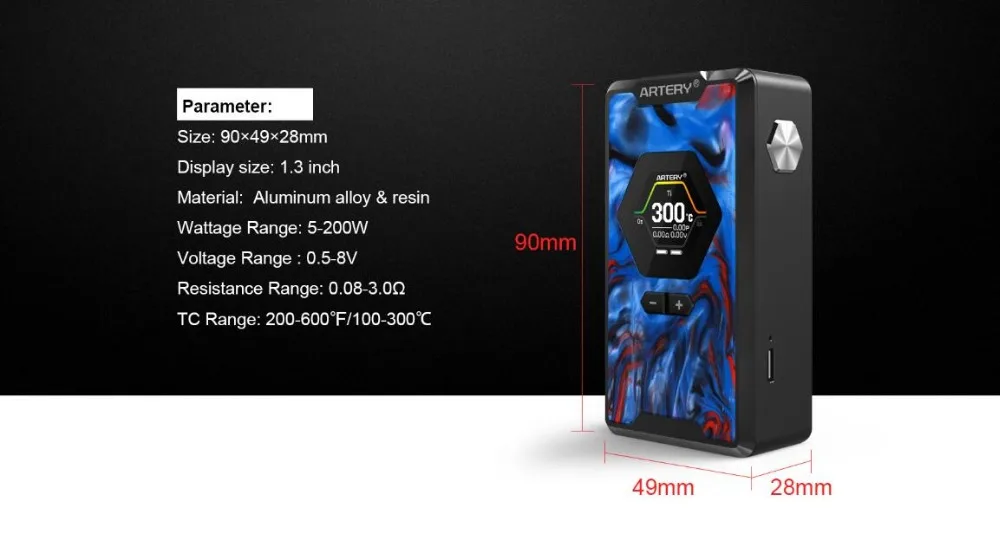 Artery Hive 200W TC Box Mod-1