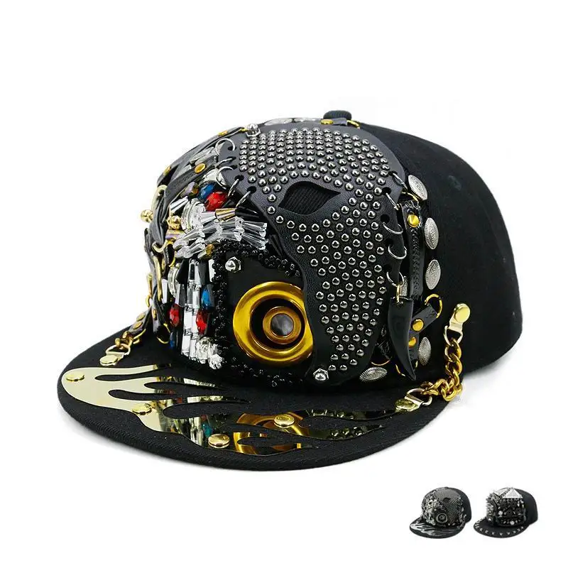 GBCNYIER крутая Мужская и Женская Хип-хоп шляпа, модная спортивная хип-хоп кепка с козырьком и костями, уличная танцевальная шоу, шапки унисекс, Vogue Skull