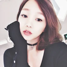 Women Velour Necklace Winter Fashion Jewelry Necklace CZ Diamonds Velour New Alloy Party Girl Velvet Necklace Choker