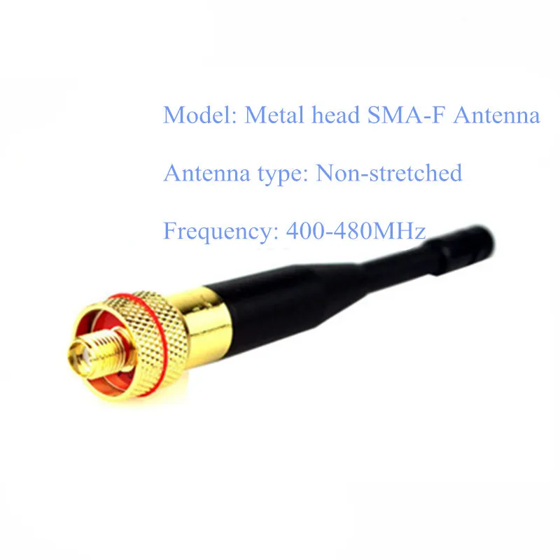 SMA F женский однодиапазонный UHF Антенна металлическая головка для PUXING QUANSHENG H777 BAOFENG