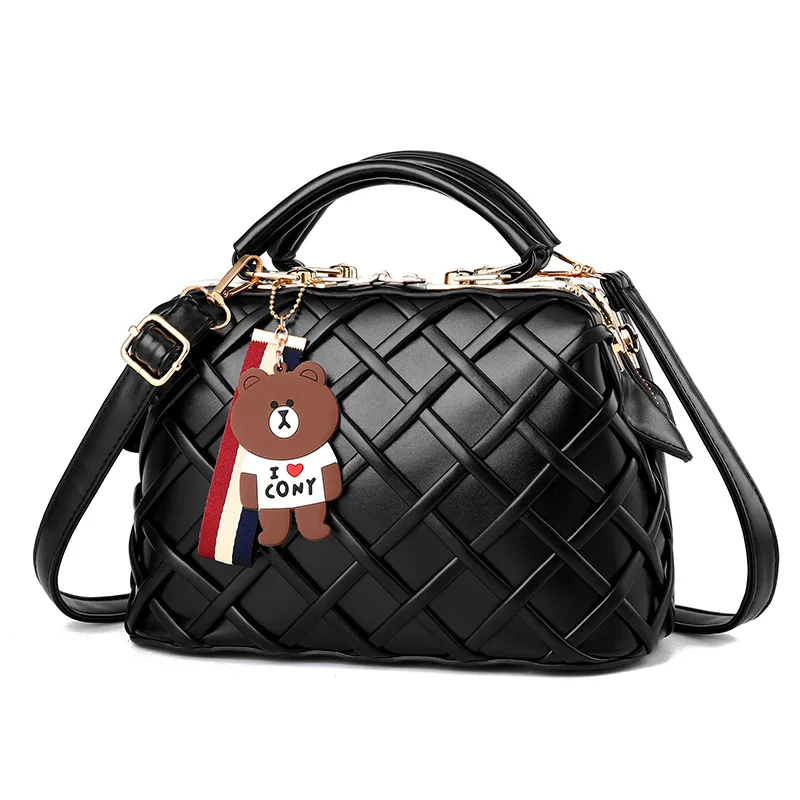 

Brand Ladies Bag 2019 High Quality PU Fashion Woven Ladies Shoulder Bag Classic New Trend Wild Ladies Casual Messenger Bag