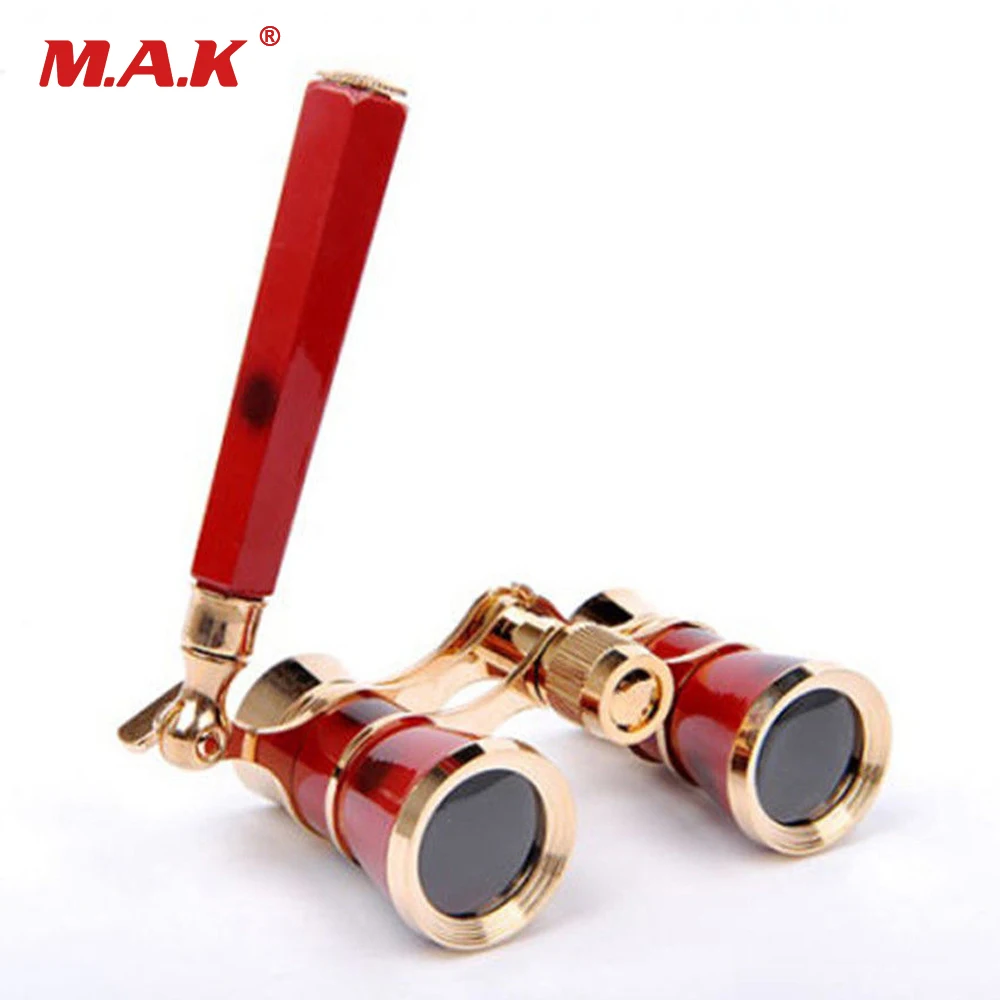 Opera Theater Telescope 3x25 Brass Coated Lens Binocular Telescope with