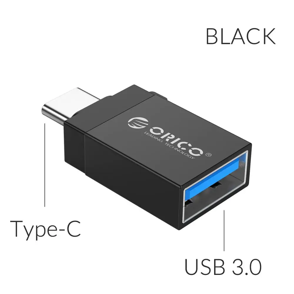 ORICO OTG адаптер Micro USB-type C адаптер конвертер для huawei samsung Macbook OPPO usb 3,0-type C Micro B USB type-C OTG - Цвет: USB 3.0 to Type-C BL