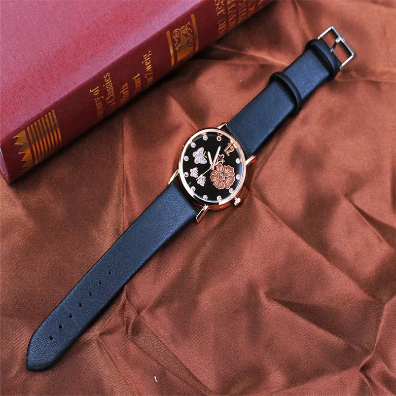 Women watch New Fashion Color Strap Digital Dial Leather Band Quartz Analog Wrist Watches Wholesale #2AP18B (11)