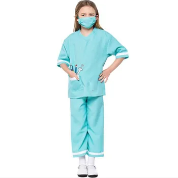 

New Kids Boys Girls Vet Children Doctor Game Play Cosplay Costumes Carnival Party Supplies Costume Halloween Christmas