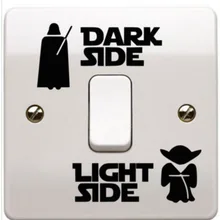 Звездные войны, фильм, темный боковой светильник, боковой переключатель, наклейка, детская комната, домашний декор, Звездные войны, настенная наклейка, гостиная, фреска, художественные плакаты