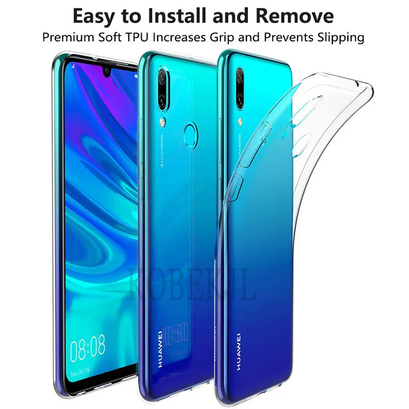 Мягкий чехол Huawei Nova Lite 3 силиконовый прозрачный из ТПУ для телефона POT LX2 LX2J 6