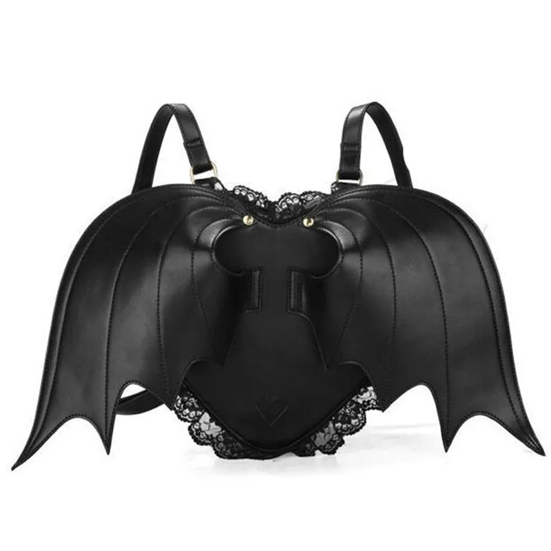 2016 Bat Wing Backpack Women Punk Stylish Newest Bags Female Bat Bag Angel Wings Backpacks Cute