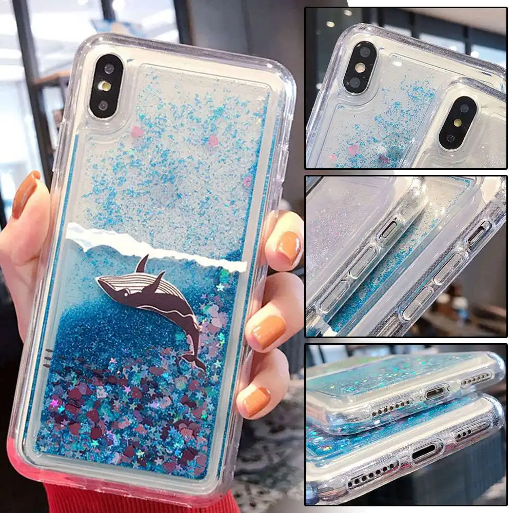 Чехол KISSCASE с рисунком Кита для iphone 7 X XR XS MAX мягкие чехлы из ТПУ 8 6 6S Plus