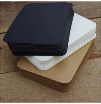 

20 pcs/lot Cute Black White Kraft Paper Memo Pad Note Pads Card Creative Korean Stationery gift Student