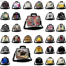 Портфель с ручкой для ноутбука Funda Portatil 10 12 13 13,3 14 15 15,4 15,6 1" 17,3" дюймов чехол с плечевым ремнем для ноутбука