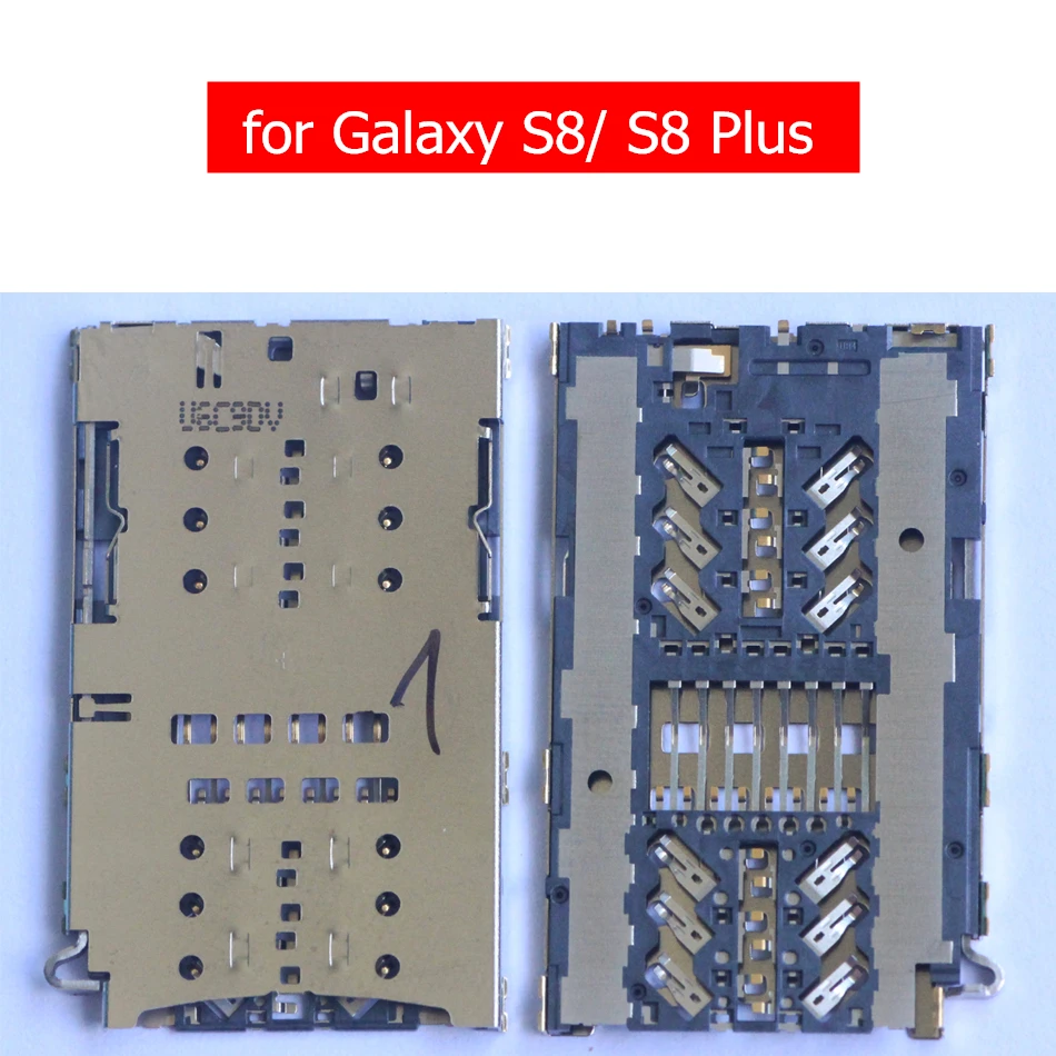 

for Samsung Galaxy S8/ S8 Plus SIM Card Slot Reader SIM Card Connector Socket Holder Tray Card Reader Repair Spare Parts
