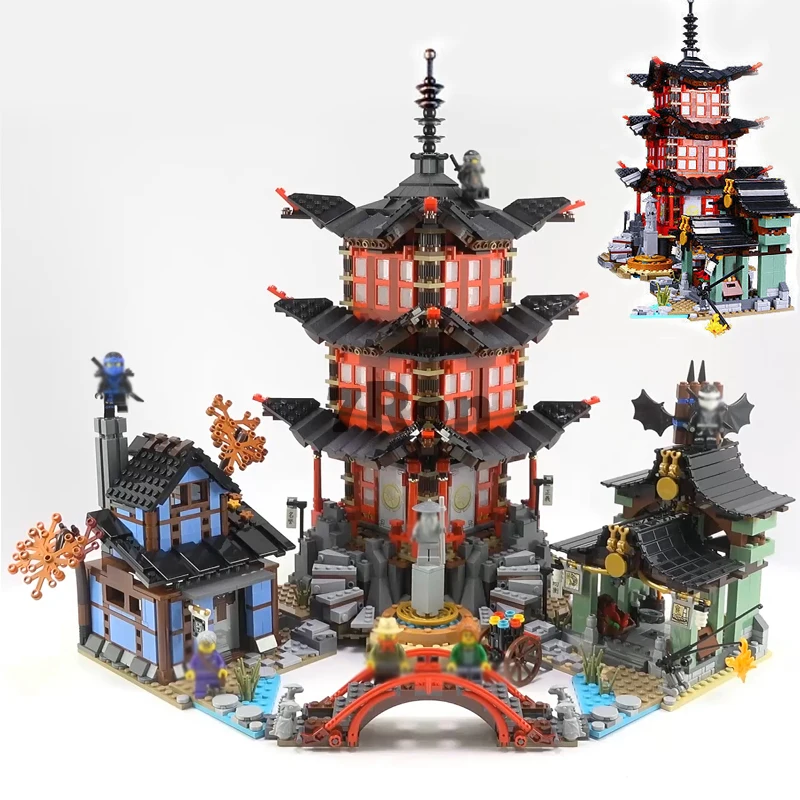 

70751 06022 Compatible blocks Ninjago Figure Temple of Airjitzu Model building toys hobbies education for children