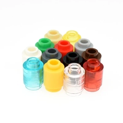

100 pieces 1X1 DIY round illuminate blocks of city blocks Compatible Legoed toys for children's items toys gifts