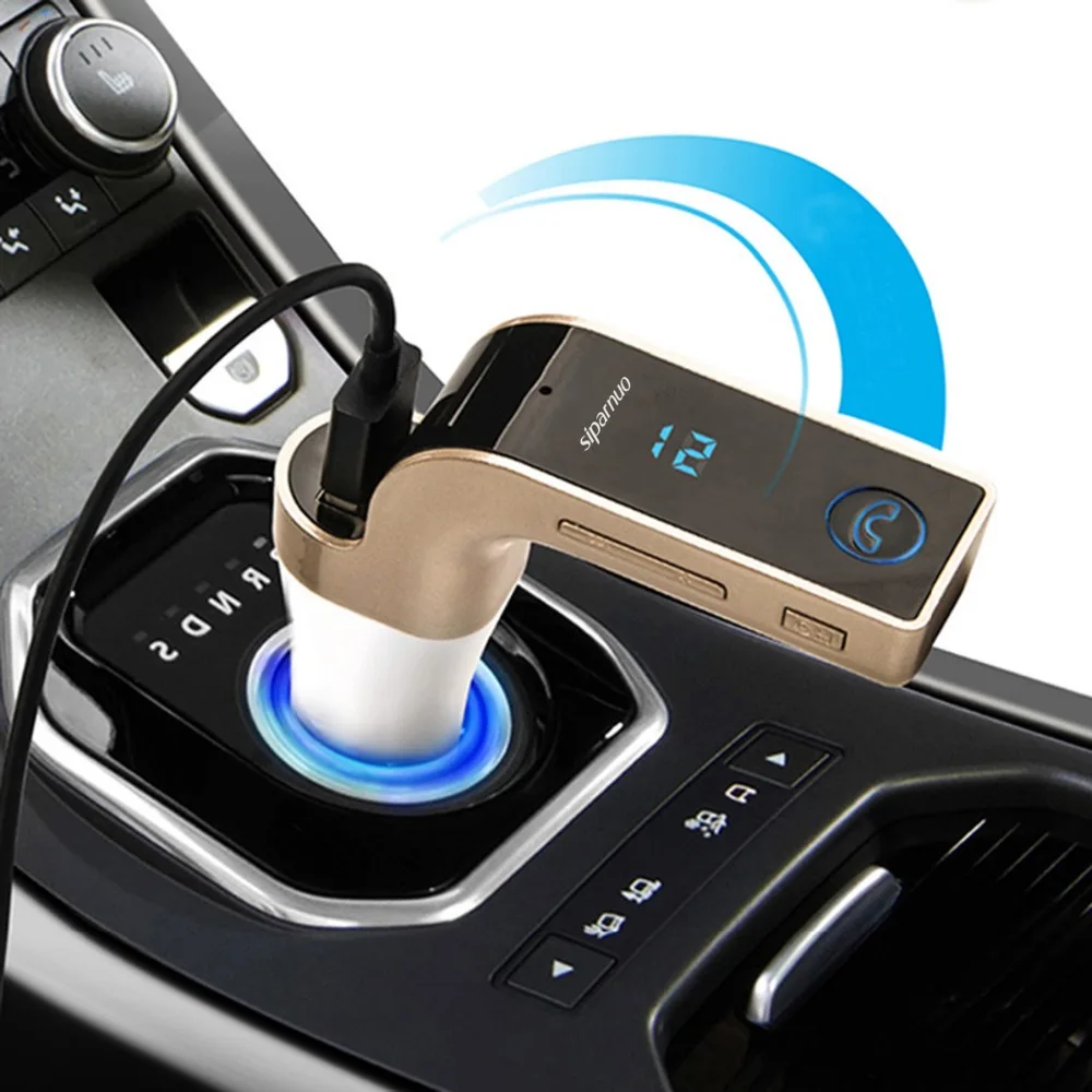 Siparnuo G7 Bluetooth FM Trasmettitore автомобильный комплект FM Bluetooth для автомобиля модулятор для автомобиля радио передатчик от USB или TF слот