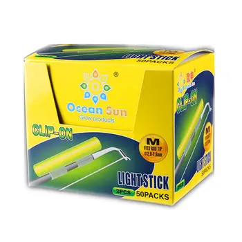 

100cs/50bags Chemical Fishing Light Sticks Clip-on Fishing Rod Tip Glow Sticks Fluorescent Fishing Light Sticks Fish Bait Alarm