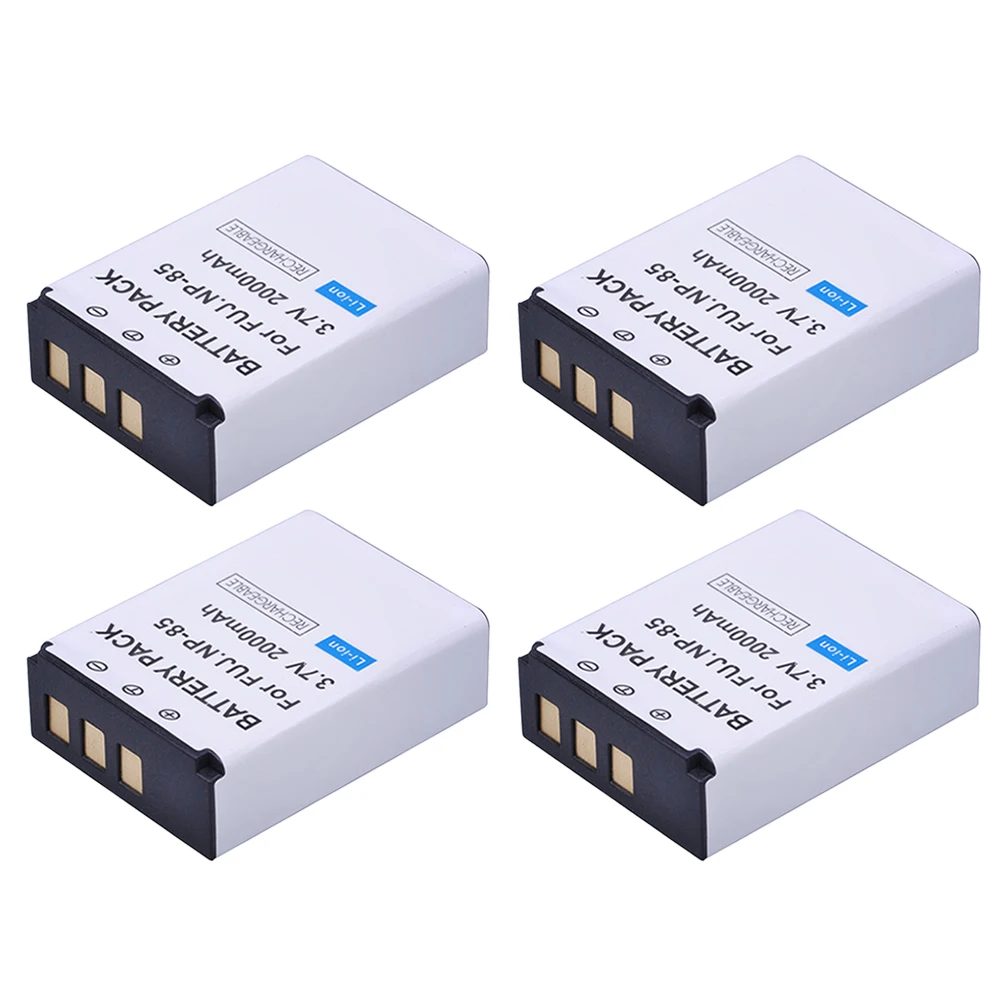 Powertrust 4Pcs Np-85 Np85 Np 85 Batterie Ricaricabili Per Fujifilm S1 Sl1000 Sl240 Sl245 Sl260 Sl280 Sl300 Sl305