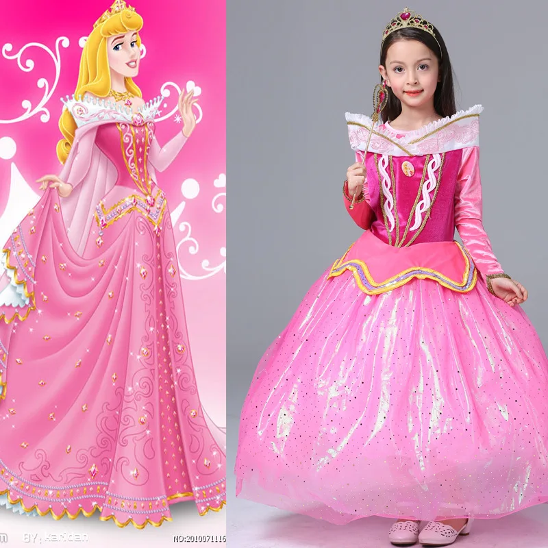 vestido da princesa aurora disney