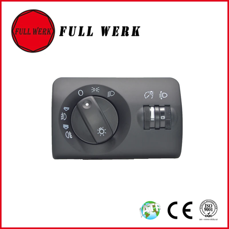 

1pc 4B1 941 531 F Car Headlight Switch with Dashboard Light Adjuster 4B1941531F for Audi A6 Accessory