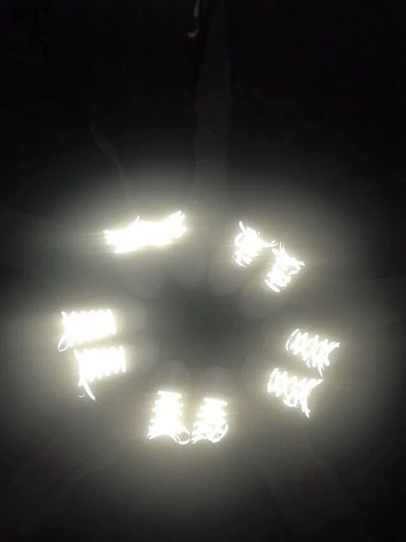 1Pair Luminous Glowing Shoelaces 3M Reflective Shoelaces Sneaker Shoestrings Running Shoelace Unisex Fashion Shoe Laces