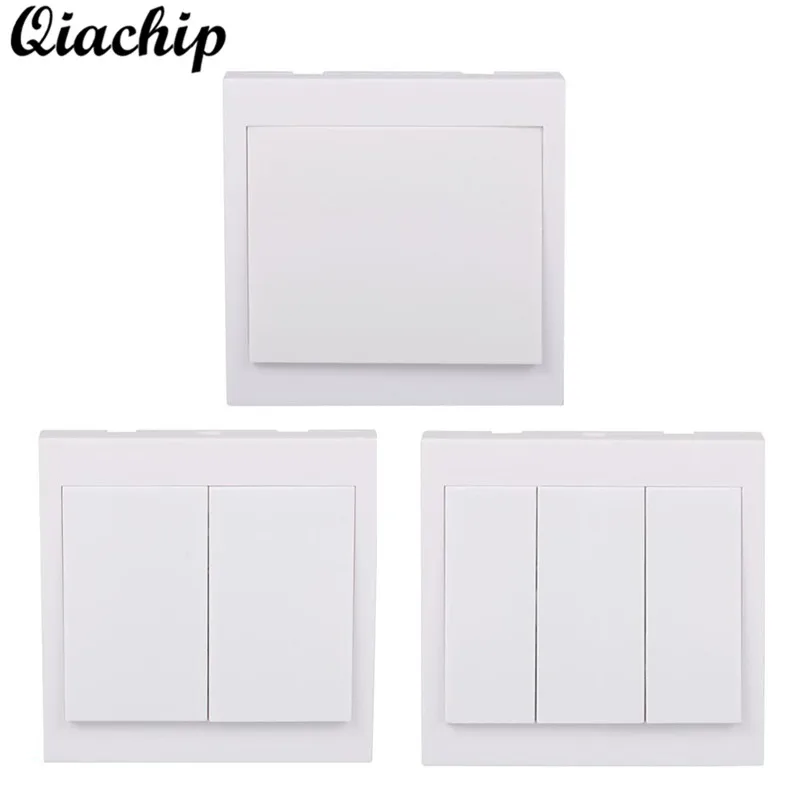 

QIACHIP 433 Mhz 86 Wall Panel Transmitter Remote RF TX Smart Home Hall Living Room Bedroom 1 2 3 Button Remote Control Switches