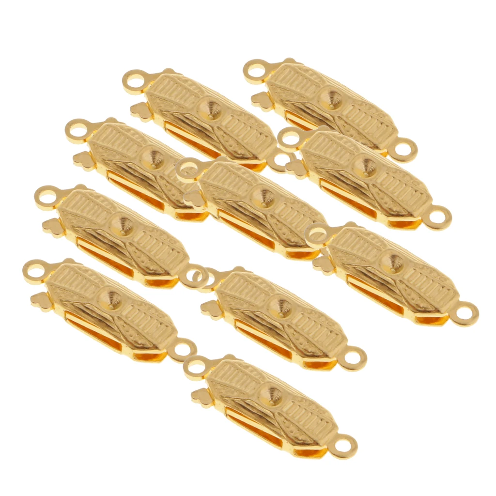 10pcs Metal Bracelet Necklace Jewellery Findings Connectors Box Clasps Buckles DIY Crafts Jewelry