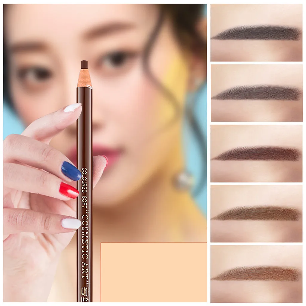 

1Pc Professional Makeup Eyebrow Enhancer Sweat & Waterproof Eyebrow Pencil Pen Eye Brow Dark Brown Eye Brow Pencil Beauty Tool N