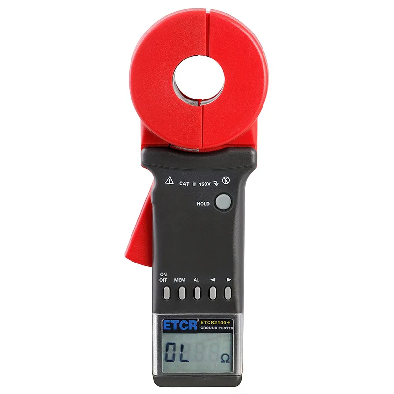 

ETCR2100A+ Digital Clamp On Ground Earth Resistance Tester Meter / Clamp Earth Resistance Tester