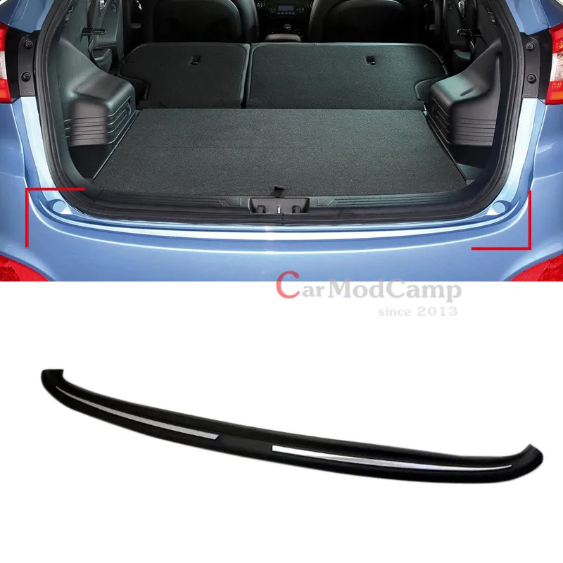 

BLACK ABS Plastic Rear Bumper Protector Guard Sill 1pcs For Hyundai IX35 2009-2014 Car Accessories Styling!