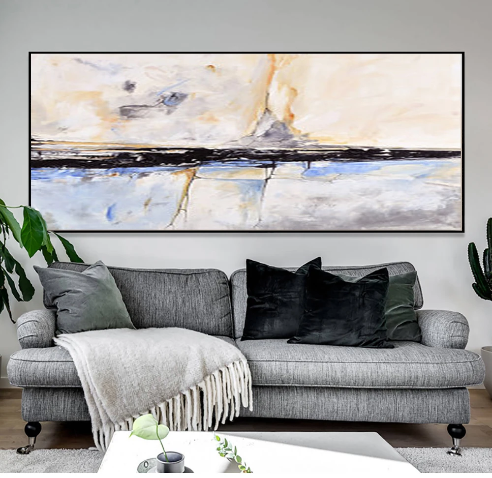 Us 38 56 16 Off Muya Abstract Painting Acrylic Painting Abstract Art Wall Paintings Living Room Bedroom Home Interior Beach House Decor Gift In