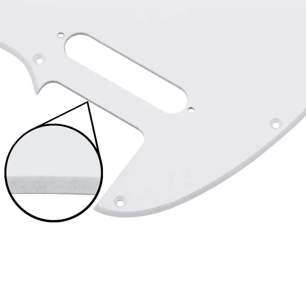 Белая Накладка для гитары For 1Ply ПВХ 8 отверстий с винтами FD Tele|guitar tube|screw connectorscrew round