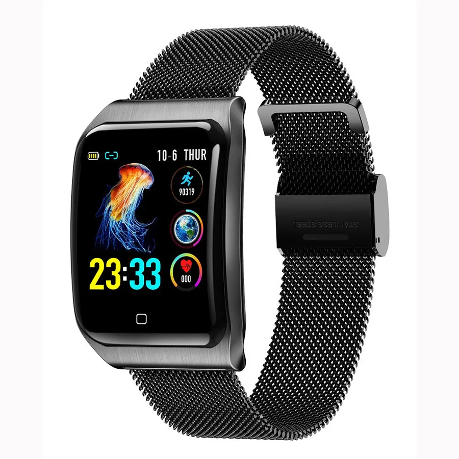 COXRY несколько спортивных смарт-часов для мужчин IOS IP68 Водонепроницаемый сердечный ритм Smartwatch Монитор артериального давления Bluetooth здоровье браслет - Цвет: Черный