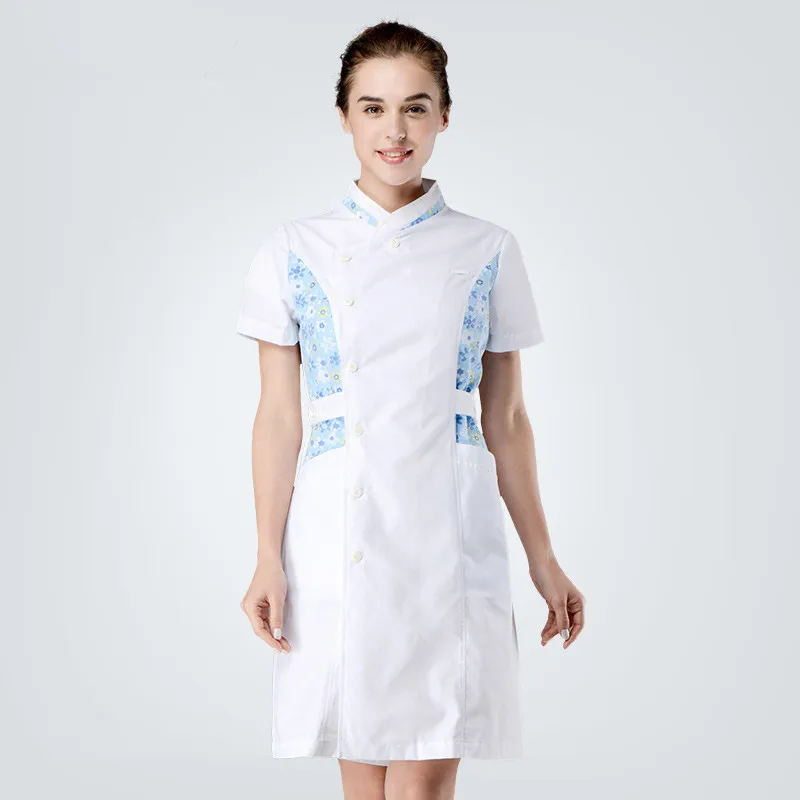 Элегантная униформа медсестры, облегающее медицинское платье, зима-лето, халат доктора, медицинская одежда, высокий белый косметик, официантка, рабочая одежда