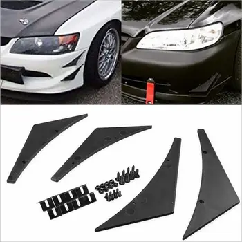 

SEKINEW FRONT BUMPER LIP KIT diffuser SPLITTER FINS BODY SPOILER CANARDS VALENCE CHIN Car Sticker