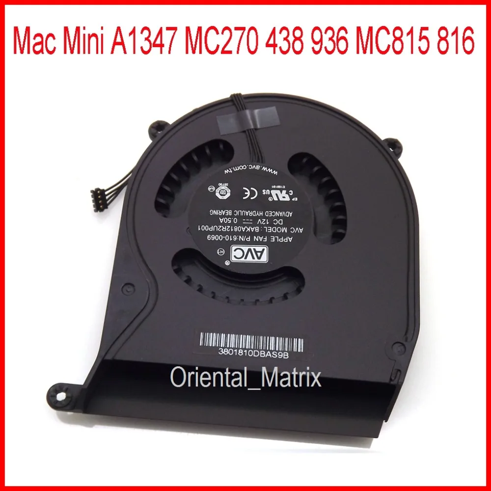 

Original BAKA0812R2UP001 P/N:610-0069 DC5V 0.3A For Apple Macbook Mini A1347 MC270 MC438 MC936 MC815 MC816 Cooler Fan
