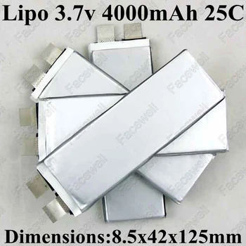 

4pcs bateria 3.7v 4000mah / bateria litio 3.7v 25c rc lipo batteries 4s 20c for lipo 4s 14.8v 6s diy RC toy model aircraft cell