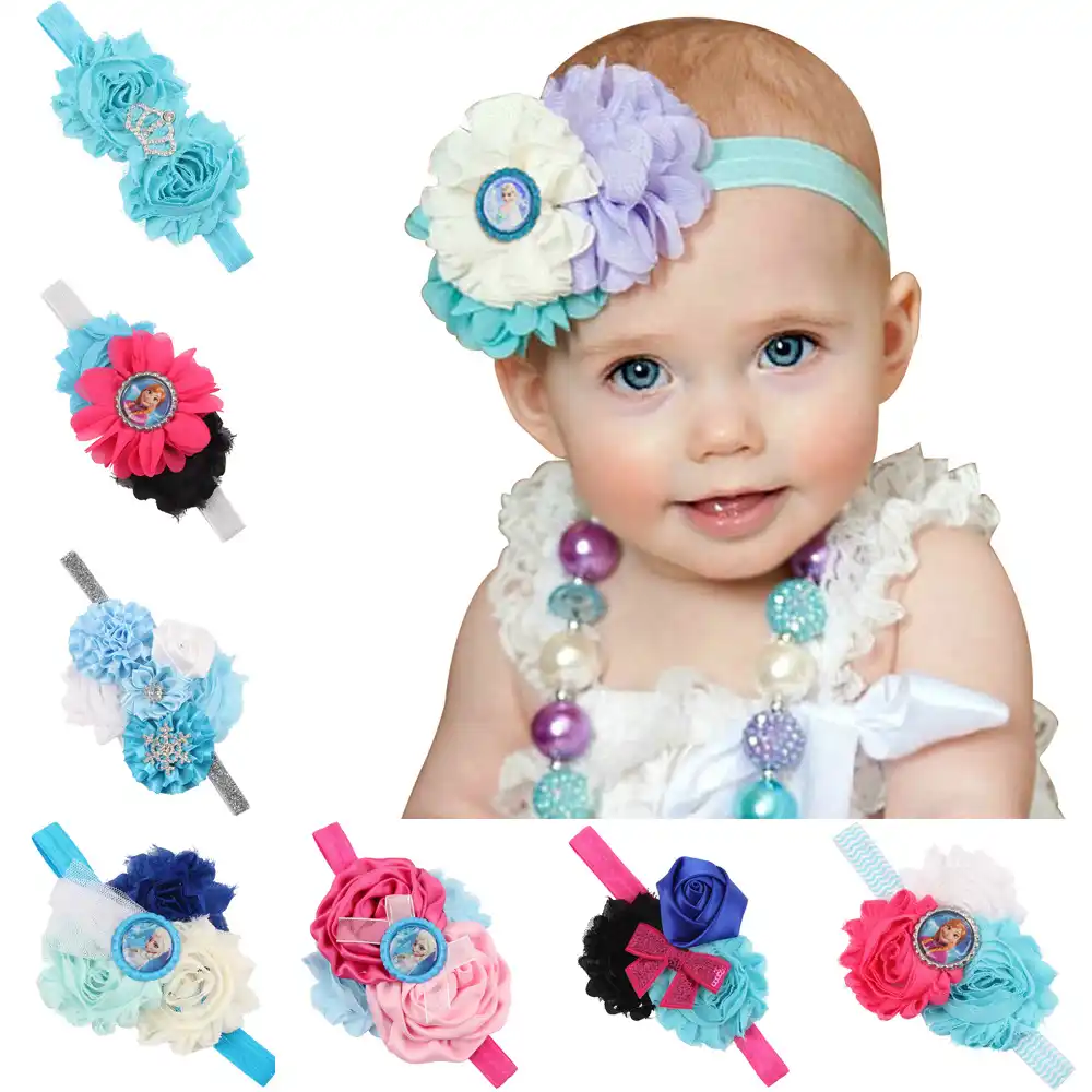 Disney Gambar Kartun Beku Anak Headband Kepala Hoop Bunga