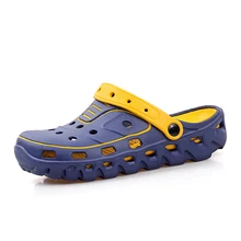 Новинка; садовые Вьетнамки; водонепроницаемая обувь; мужские быстросохнущие летние пляжные шлепанцы; водонепроницаемые прозрачные сандалии; лоферы; спортивная обувь без застежки