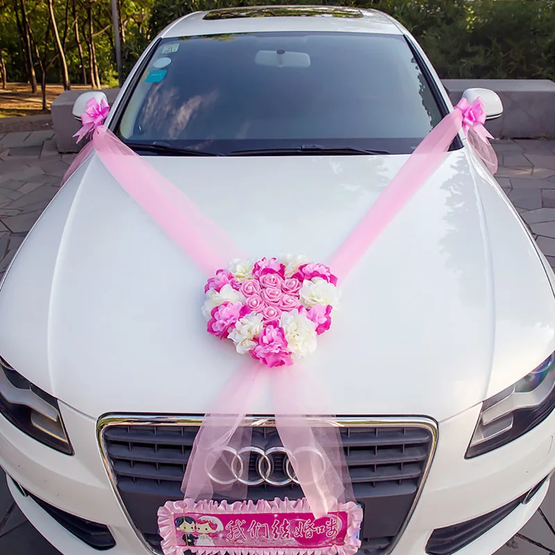 Artificial Decorations Wedding Car Decoration Flowers Weeding