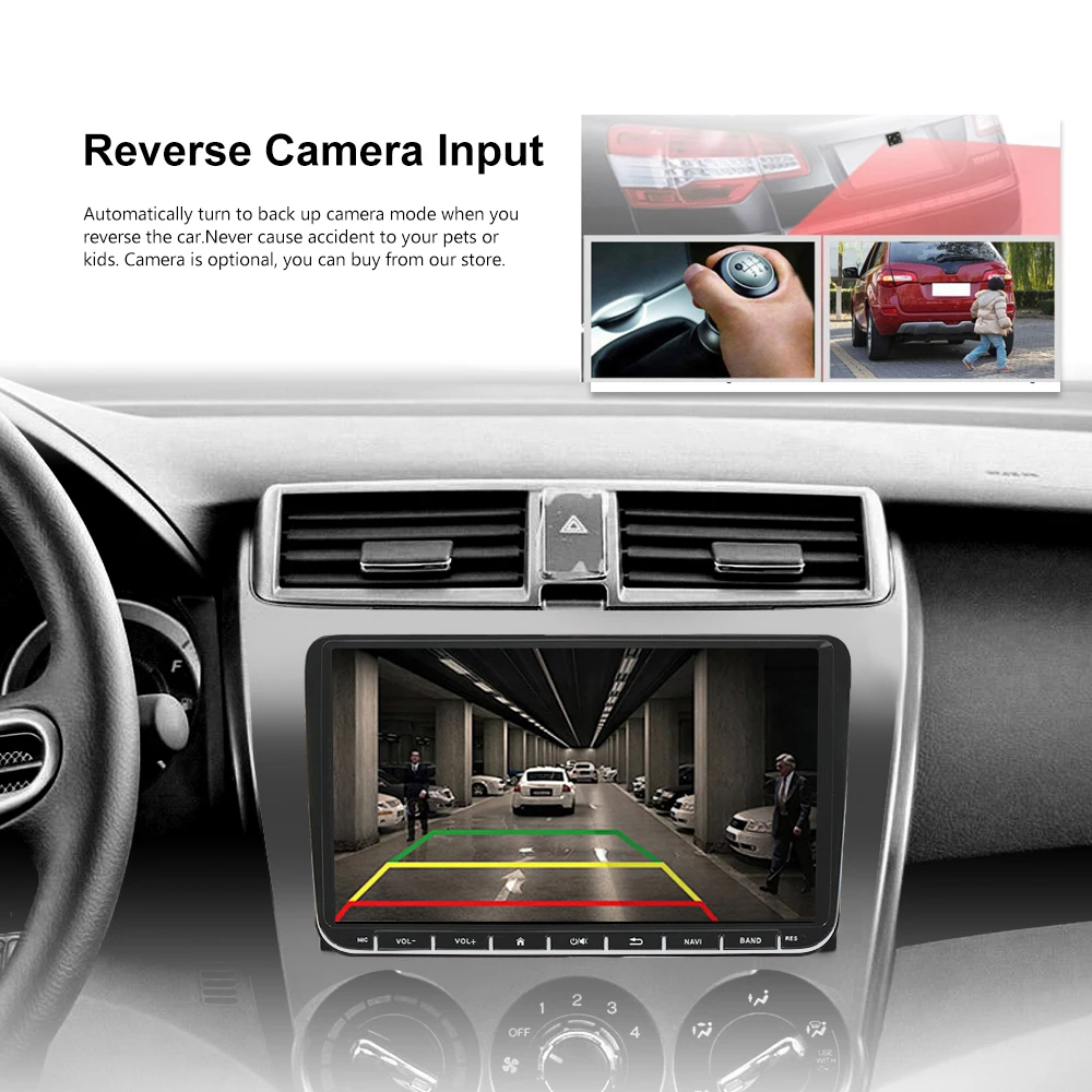  Podofo Android 2 din Car Radio Multimedia Player GPS Navigation 9