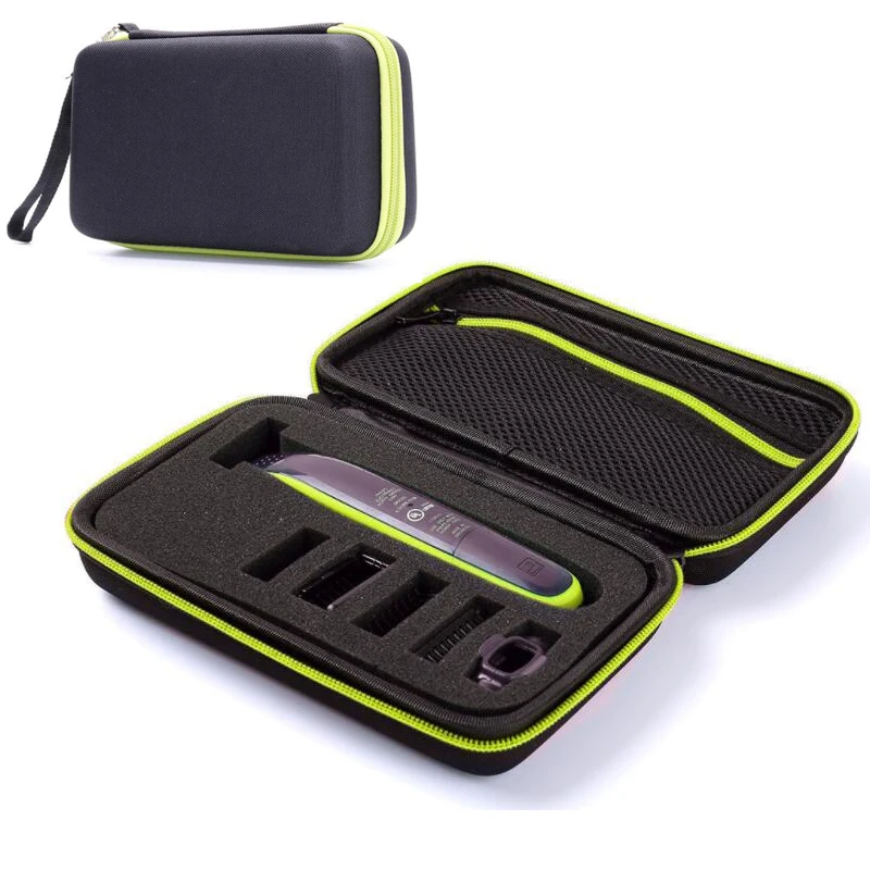 

Portable Storage Case Bag For Philips OneBlade Trimmer Shaver and Accessories Collection Box Pack Shell Zipper Pouch with Line