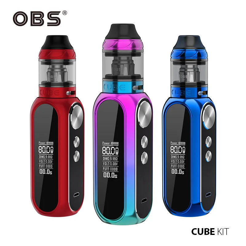 

Original OBS CubeKit with Mesh Tank 3000 mah 80w Max Output & 2ml / 4ml OBS CubeTank 0.2ohm Coil Vs IStick Pico / Pola