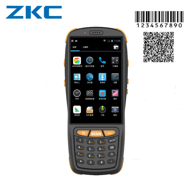 

ZKC PDA3503 4G Handheld PDA Android 5.1 POS Terminal Touch Screen 2D Barcode Scanner Wireless Wifi Bluetooth NFC Barcode Reader