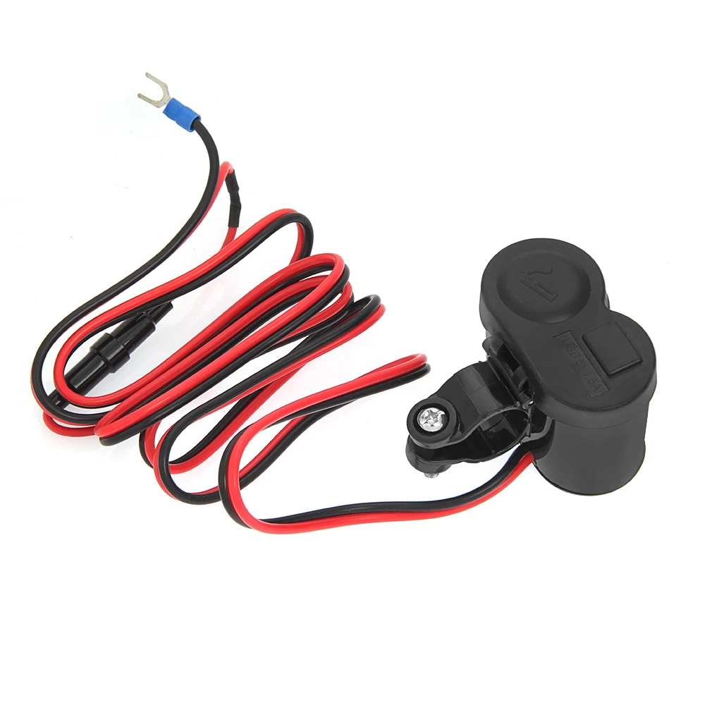 Автомобиль Мотоцикл Велосипед Водонепроницаемый прикуриватель USB зарядная