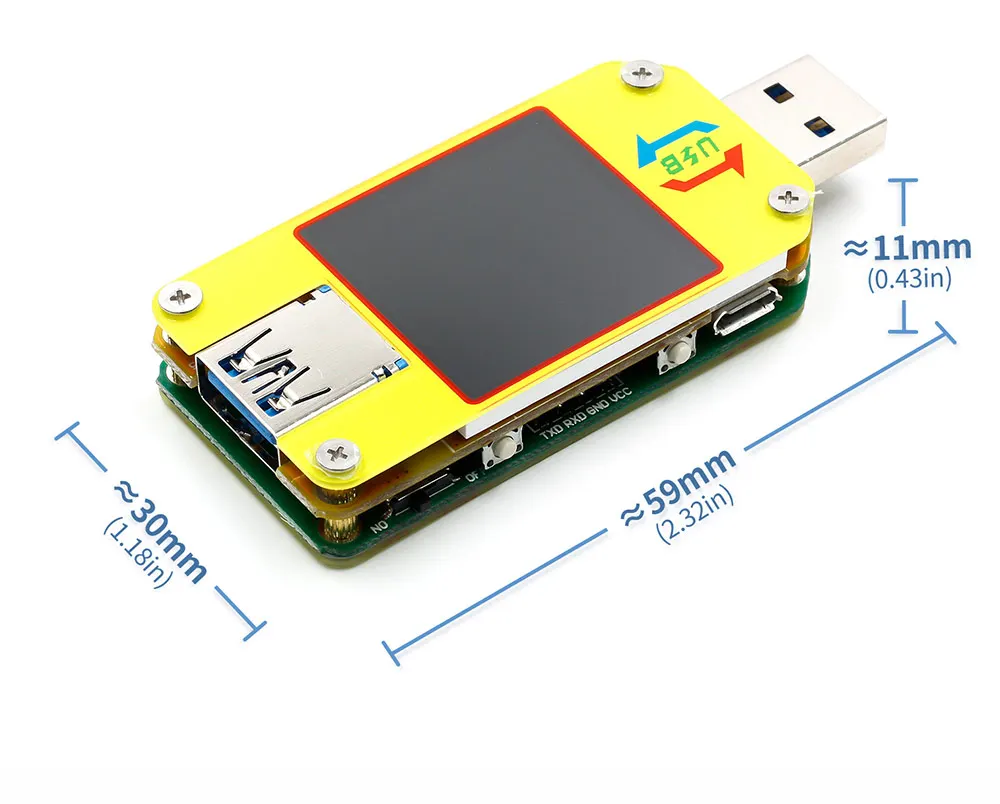 UM34 UM34C for APP USB 3.0 Type-C DC Voltmeter ammeter voltage current meter battery charge measure cable resistance Tester