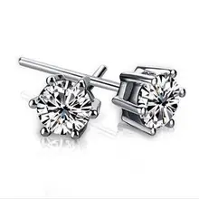 Швейцарские хрустальные гвоздики императорская корона свадебные серьги Сережки для женщин/мужчин свадебные ювелирные изделия оптом 30 пара/лот Ши