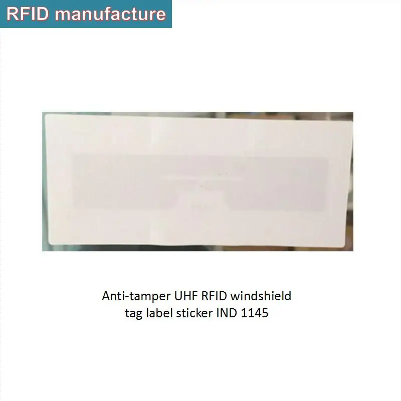 

windshield passive labels 1-20M long read range uhf rfid sticker tag EPC Gen2 860-960MHZ for gate vehicle management