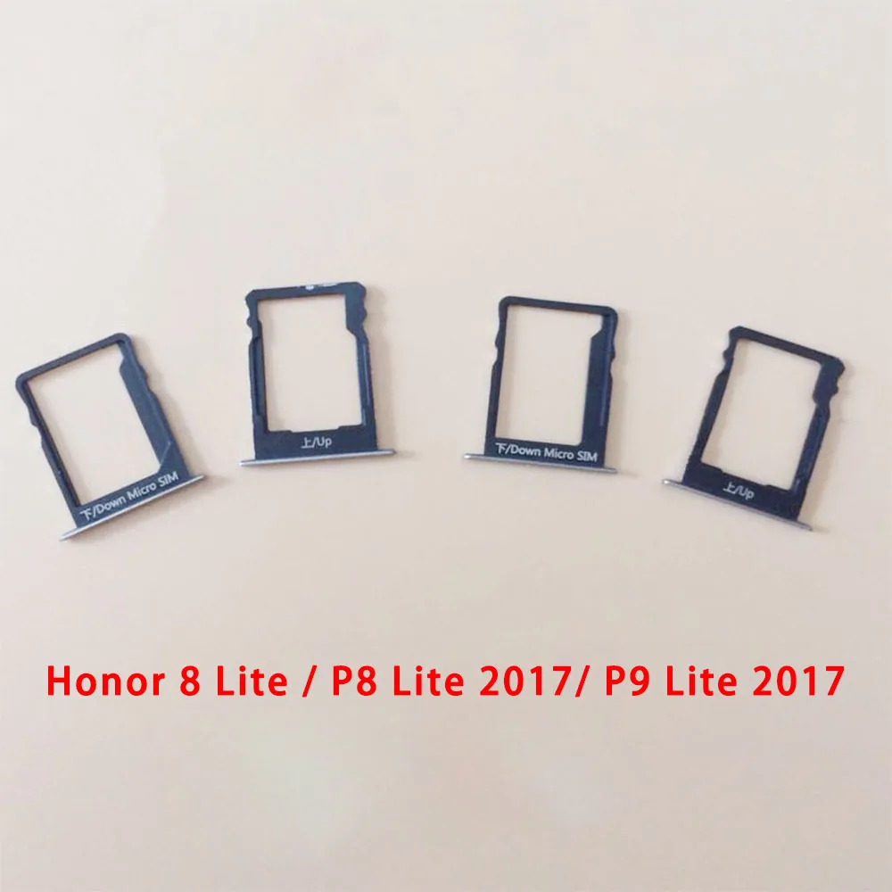 Новая sim-карта для huawei Honor 8 Lite/P8 Lite P9 Lite лоток для карт памяти Micro SD Держатель Слот карта адаптер запчасти