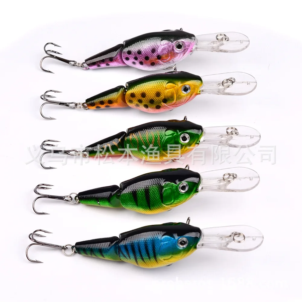 1 шт 3D картина мульти соединенный Crankbait твердая наживка 11 г/9 5 см верхний водный