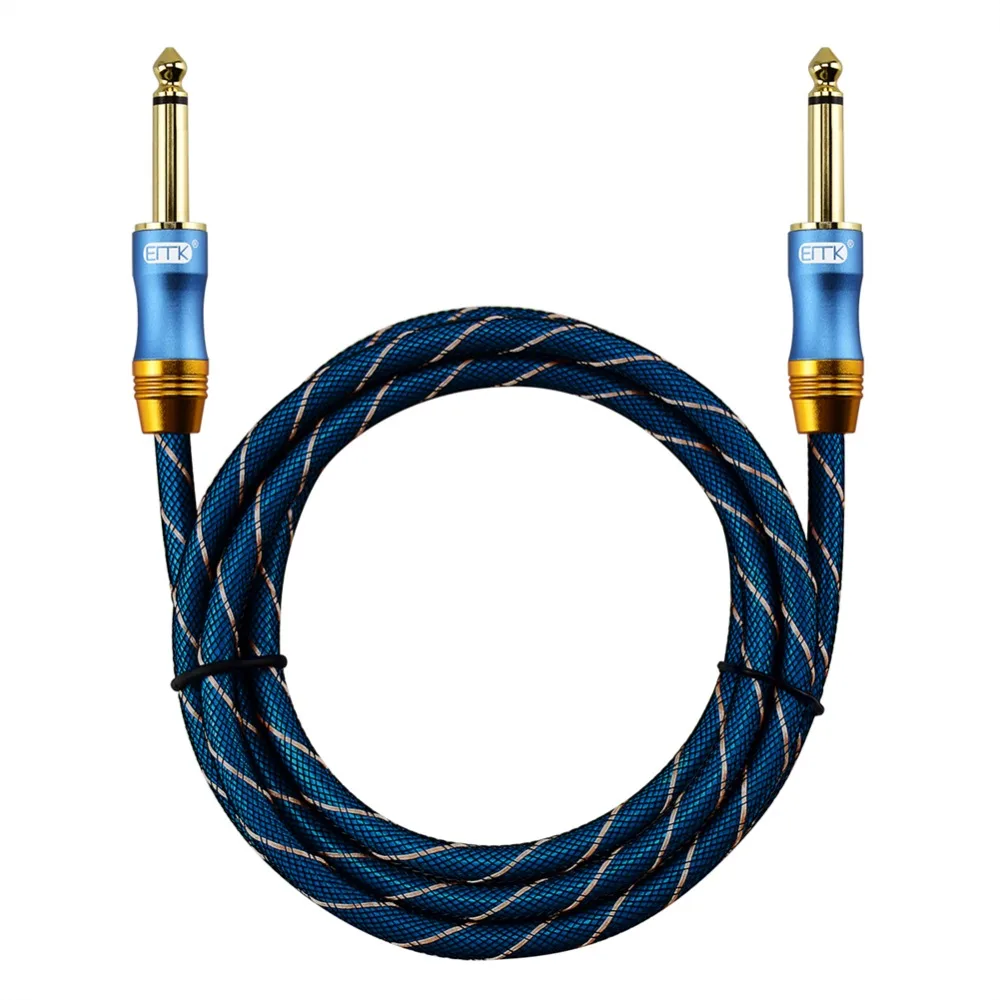 EMK 6 5 Jack аудио кабель моно 3 Aux в нейлоновой оплетке 35 Папа папа 1 м 10 для усилителя